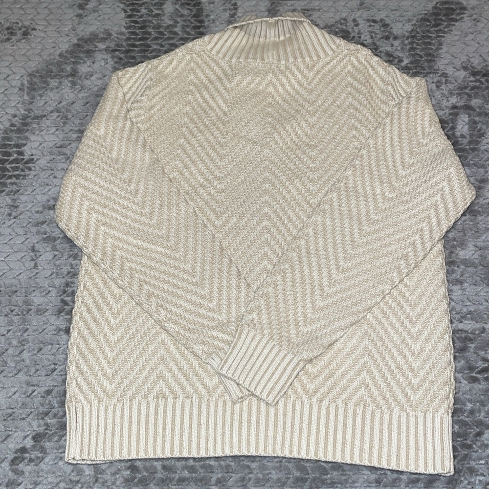 Men's Shawl Collared Sweater Cardigan - Goodfellow & Co‚ Cream. Size Medium - Picture 5 of 10